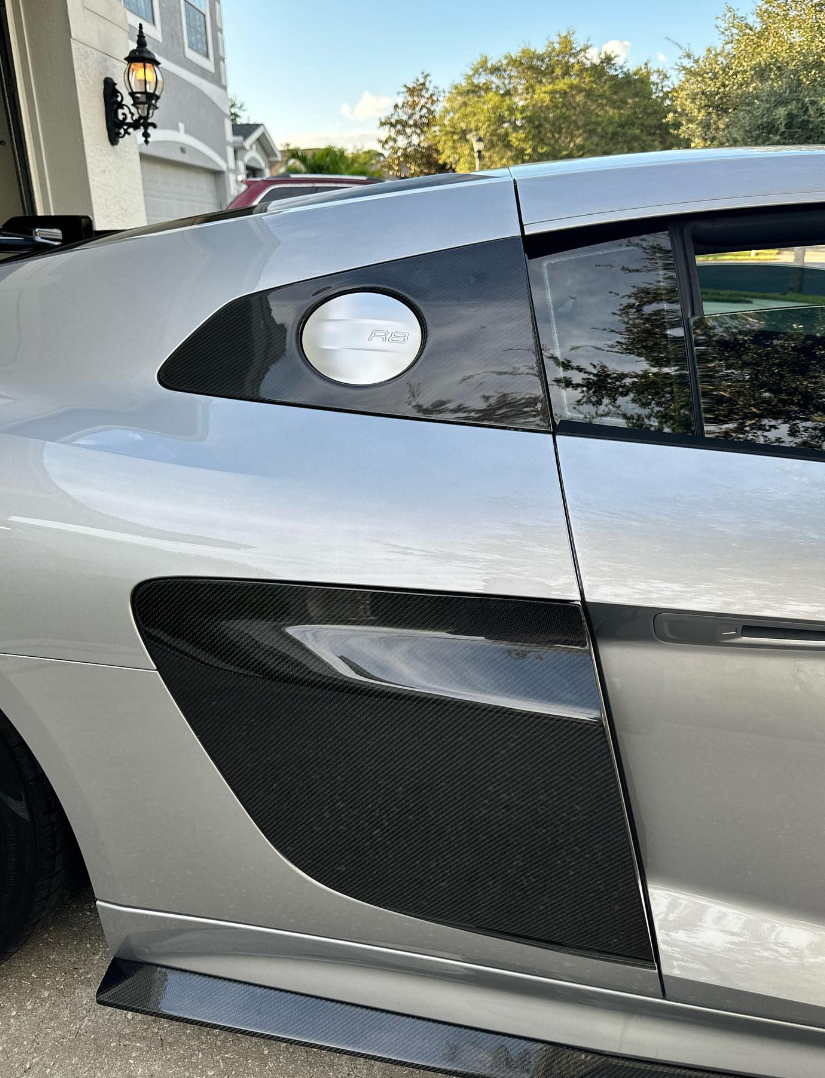 Audi R8 Gen 2 Carbon Fiber Upper Side blades, Sideblades